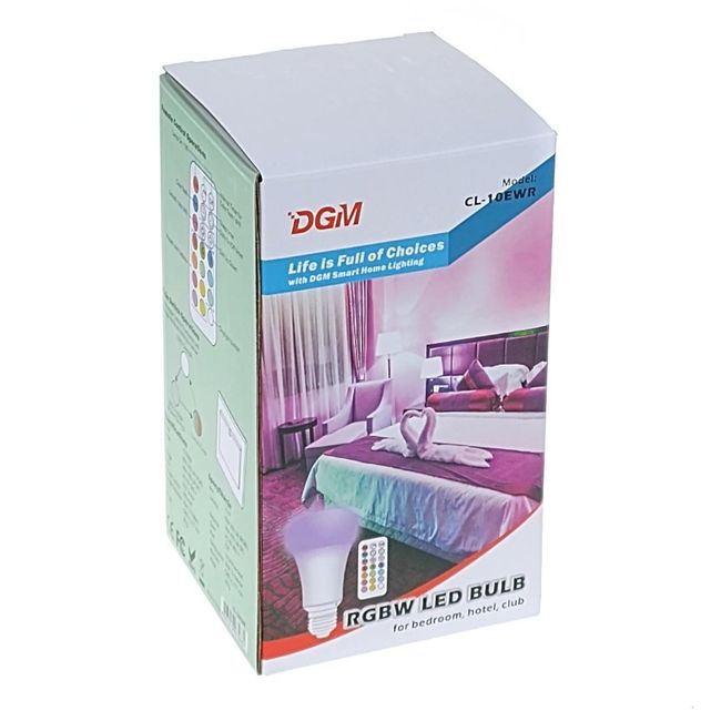 SMART LED RGB žárovka + dálkový ovladač DGM ZO_XDSL56706351 1