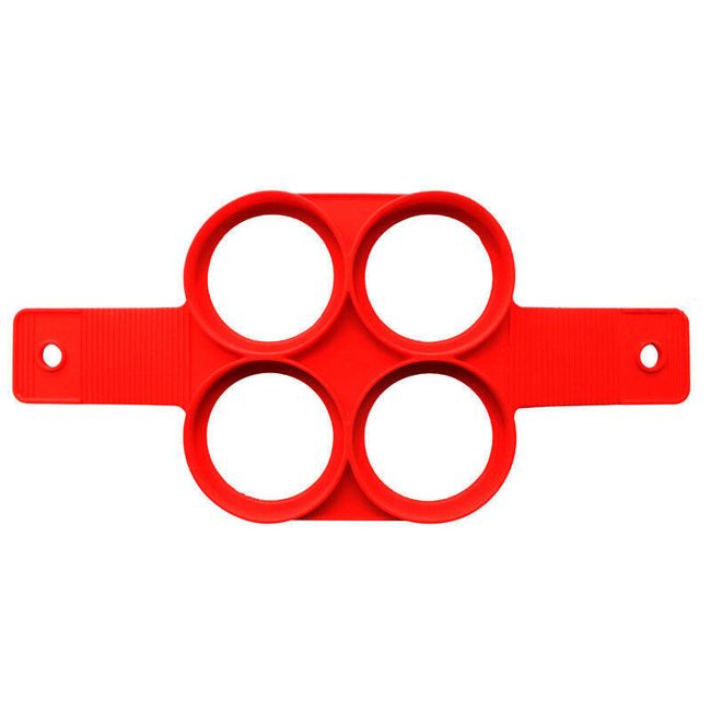 Formă roșie din silicon pentru clătite - 5 variante 1