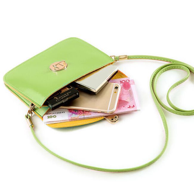Dámská mini kabelka s přezkou v pestrých barvách 1