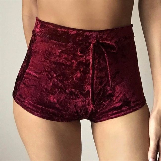Pantaloni scurți de vară cu talie înaltă pentru femei - 10 culori 1