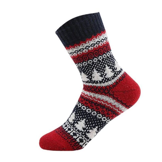 Zimné ponožky s vianočným motívom - unisex 1