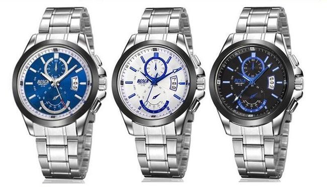 Muški luksuzni metalni sat sa kalendarom - 3 varijante 1