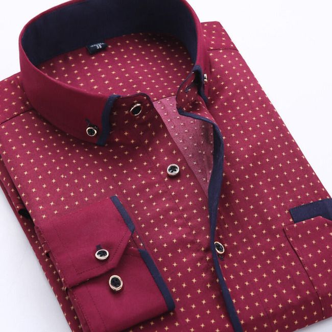 Pánská ležérní košile s kapsičkou - sh220 - velikost č. 7 1
