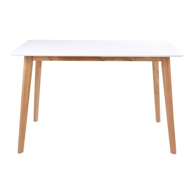 Jídelní stůl s bílou deskou Vojens, 120 x 70 cm ZO_34522 1