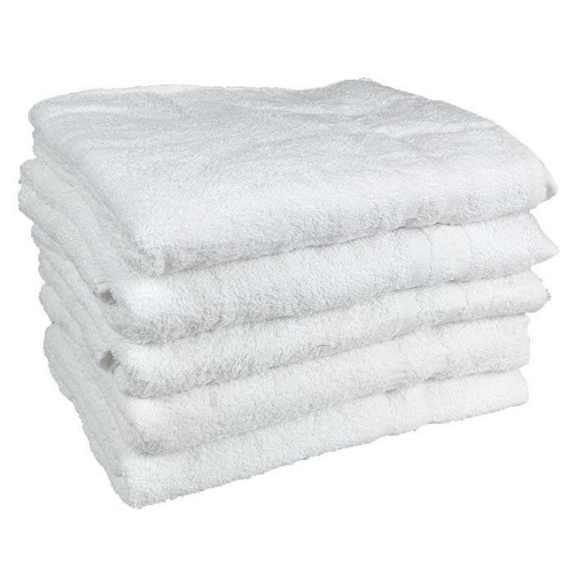Ręcznik kąpielowy - 125x74cm - frotte - 400gr/m² - biały ZO_XDKO79122 1