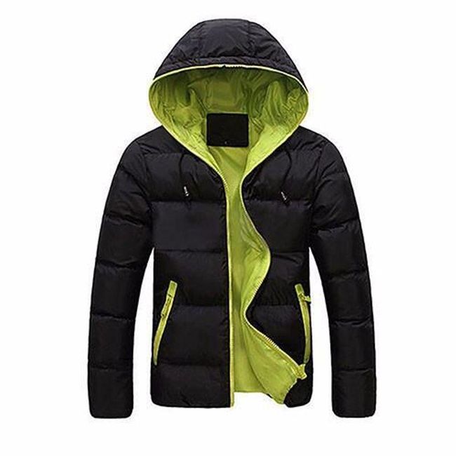 Jachetă de primăvară pentru bărbați Santo negru și verde L, Mărimi XS - XXL: ZO_234033-L 1