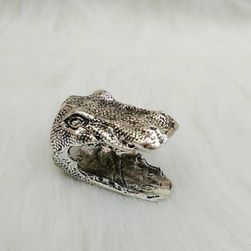 Pierścionek w kształcie głowy krokodyla