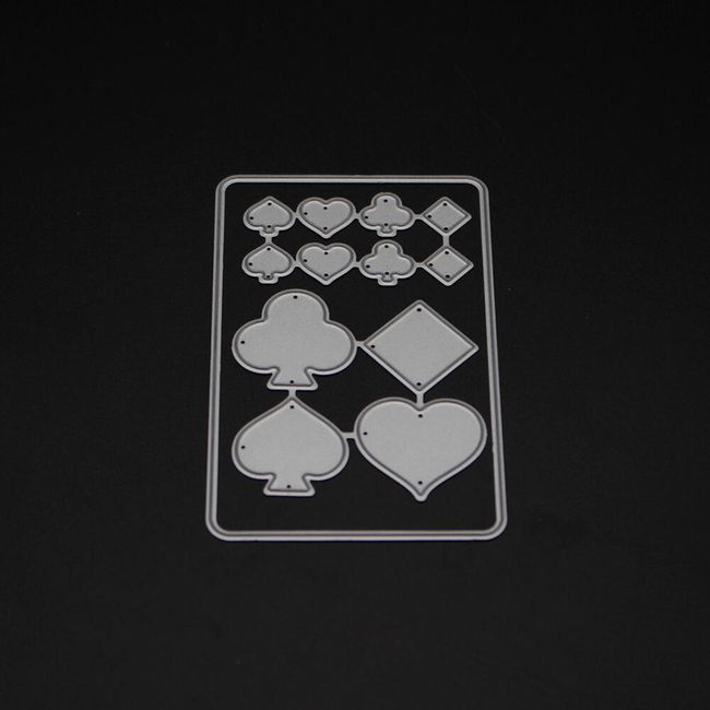 DIY šablona - pokerová karta 1