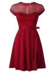 Rochie de cocktail cu detaliu inimă - 2 culori