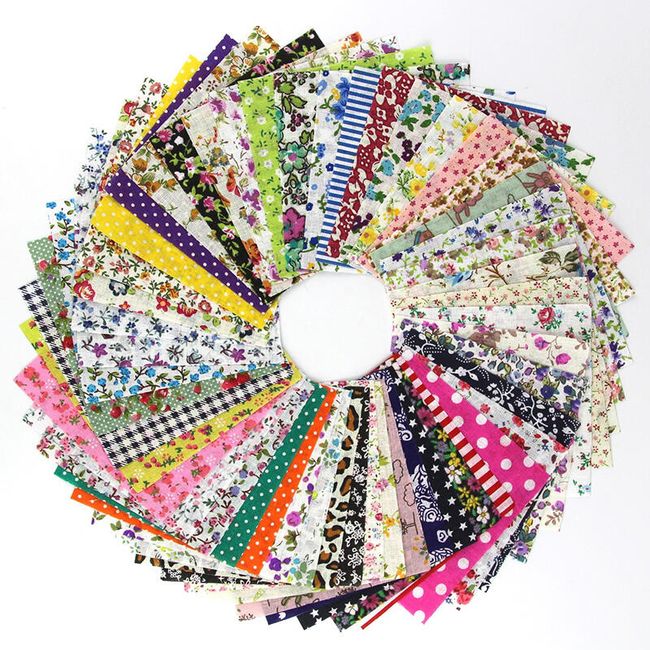 Material pentru patchwork - 50 bucăți 1