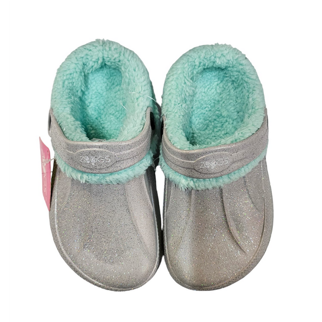 Papuci de casă pentru copii gri/turcoaz, Mărimi încălțăminte: ZO_bf074672-e69f-11ee-a7da-2a605b7d1c2f 1