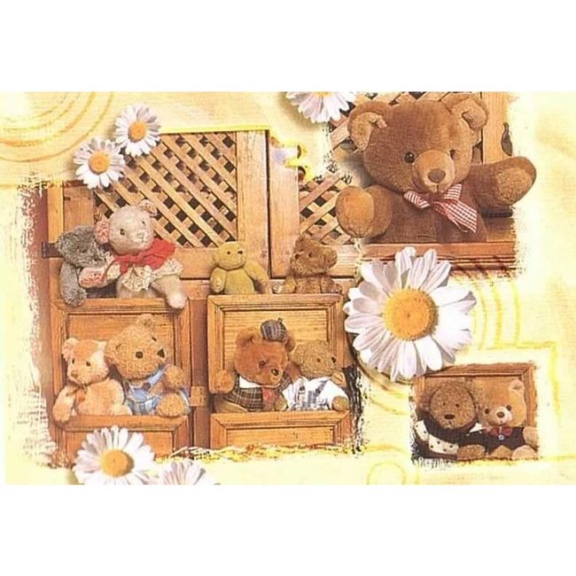 Teddy mackók és százszorszépek - ajándékkártya ZO_ST00098 1
