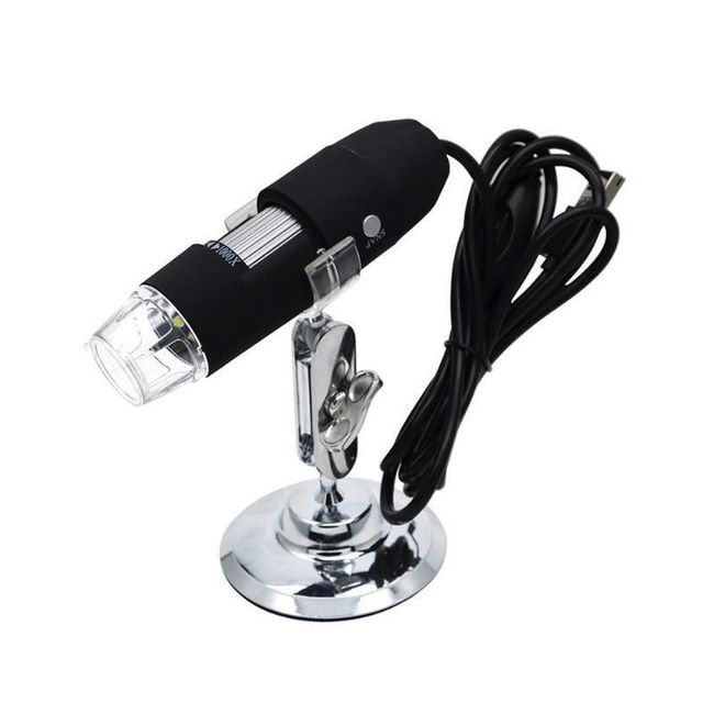 Cyfrowy mikroskop z HD kamerą USB 1000X 8 LED Albert 1