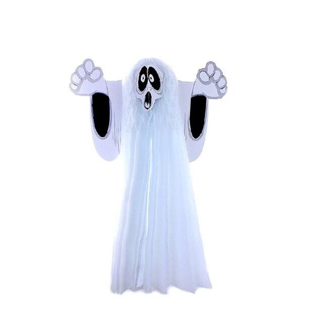 Dekoracja na Halloween w kształcie ducha - 2 rozmiary 1