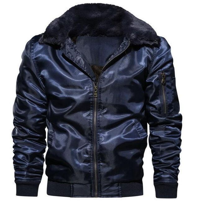 Férfi téli kabát Leonard sötétkék, XS - XXL méretek: ZO_234066-S 1