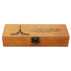 Дървено канцеларско куфарче с френски мотив