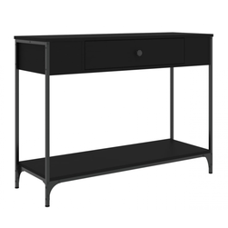 Konzolový stolek černý 100 x 34,5 x 75 cm kompozitní dřevo ZO_834160
