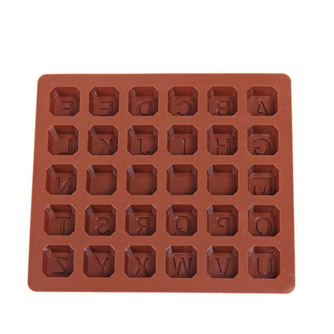 Forma din silicon pentru ciocolata - litere 1