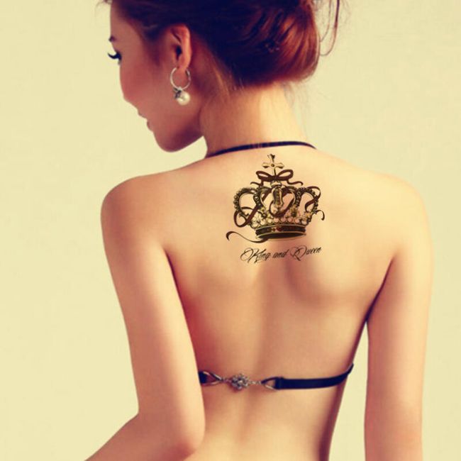 Tymczasowy tatuaż - królewska korona 1