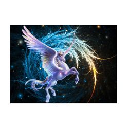 5D festmény 40 x 30 cm - Pegasus