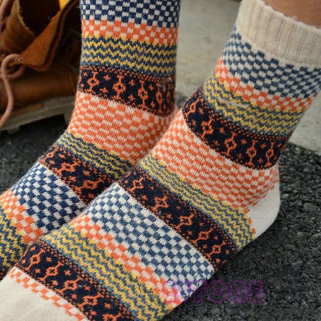 Pánské ponožky na zimu - 4 páry 1
