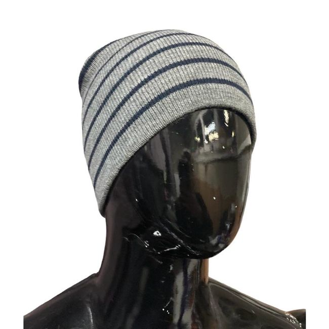Зимна плетена шапка OODJI, един размер - на райета, Цвят: ZO_899112a4-aa2f-11ee-bdd7-8e8950a68e28 1