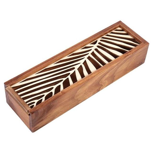 Dřevěná krabička s vyřezávanými ornamenty - 4 druhy 1