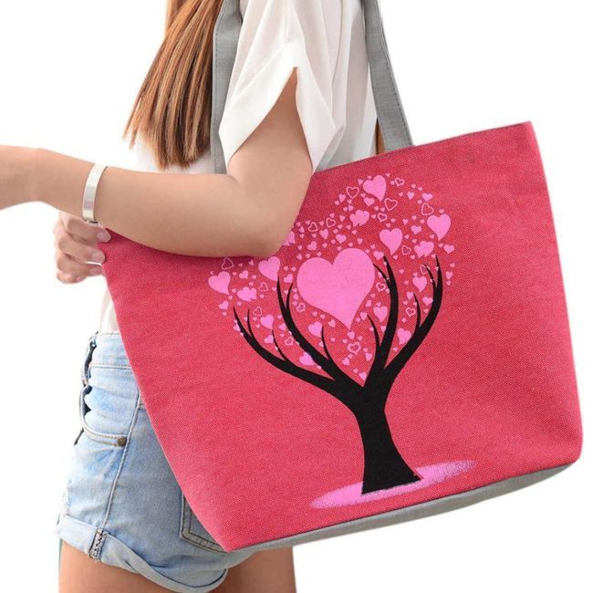 Veľká letná taška so zamilovaným stromom 1