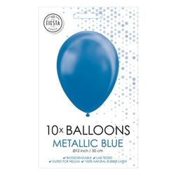 Fiesta - Balónky - 10 ks - metalická modrá - Ø 30cm ZO_XDKO80080