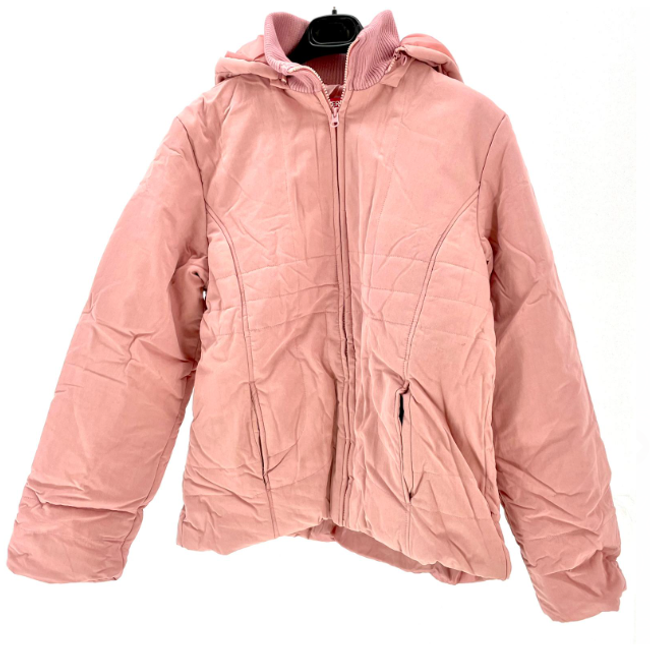 Női téli kabát kapucnival - rózsaszín, XS - XXL méretek: ZO_aae2a19e-5ea3-11ed-8368-0cc47a6c9c84 1