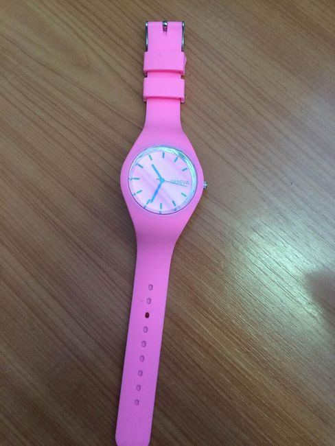 Dámské silikonové hodinky - růžové 1