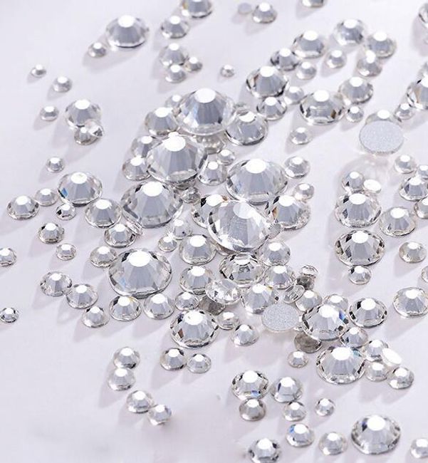 Декоративни кристали под формата на скъпоценни камъни - 1400 бр. 1