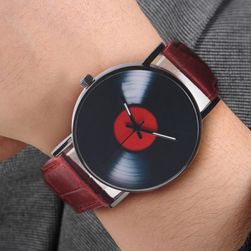 Hodinky v designu vinylové desky