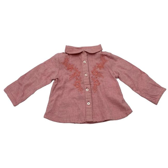 Детска тениска с бродерия, CANADA HOUSE, розова, размери CHILDREN: ZO_111374-62 1