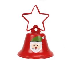 Vánoční dekorace - zvoneček se Santou