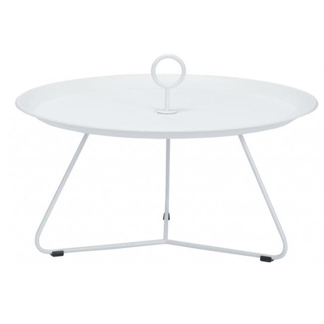 Bílý kovový konferenční stolek Eyelet 70 cm ZO_260244 1