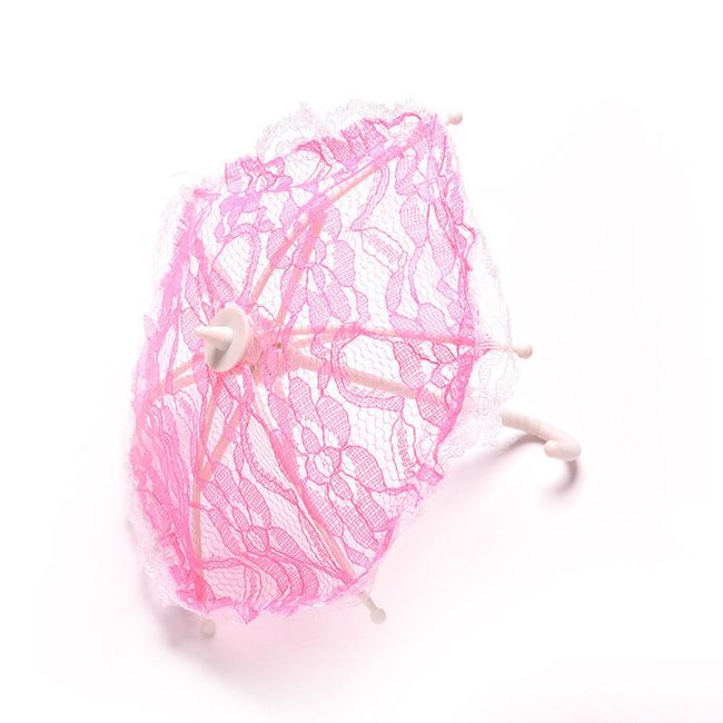 Дантелен чадър за кукла 1
