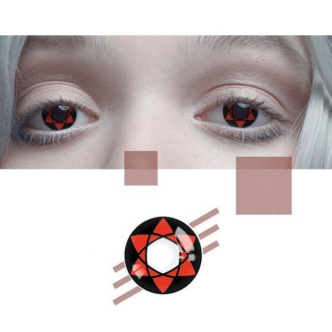 2pcs Colored Contact Lenses Eye Makeup AV_SKU222174J 1