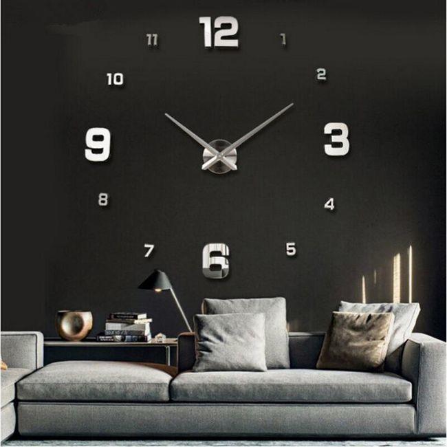 Часовник за стена  с големи цифри - 10 цвята 1