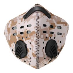 Maska na outdoorové aktivity proti prachu hnědá