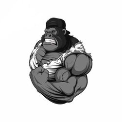 Nalepnica gorila QT4