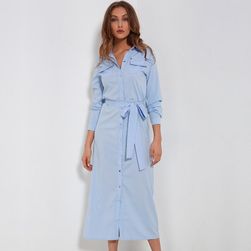 Rochie în design cămașă cu guler - 4 culori