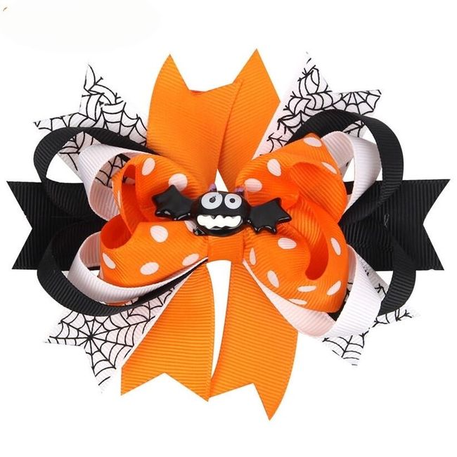 Halloweenská mašle do vlasů 1