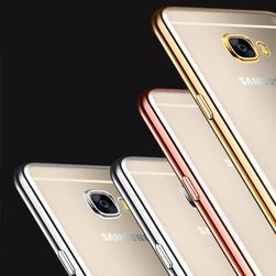Transparentní pouzdro s barevným lemem pro Samsung Galaxy - 3 barvy