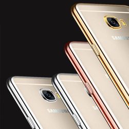 Husă transparentă cu margine colorată pentru Samsung Galaxy - 3 culori