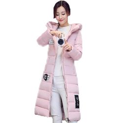 Dlhá zimná bunda Oriana - 6 farieb Pink-S