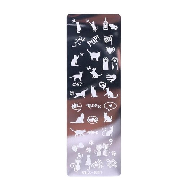 Nail stamp plate B04267 1