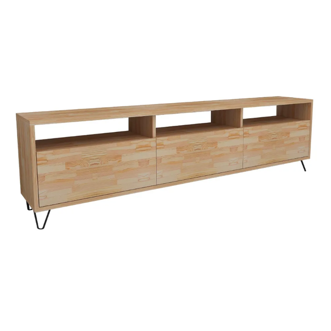 TV stolek z borovicového dřeva v přírodní barvě 178x50 cm Holmes – ZO_271481 1