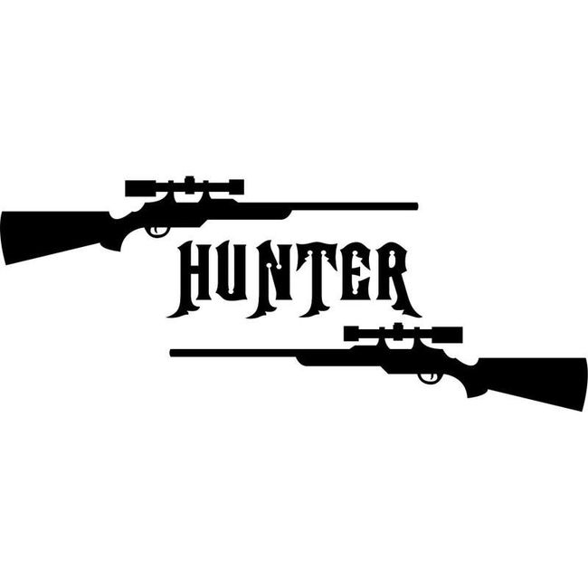 Samolepka na auto HUNTER - 2 barvy 1