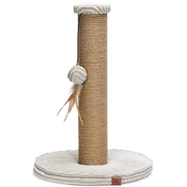 Design by Lotte Ribbed - Scratching Post - Gri deschis - 35x35x50 cm ZO_265029 1